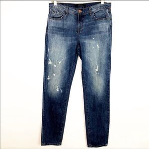 J Brand Boyfriend Jeans Jake Size 28 Distressed